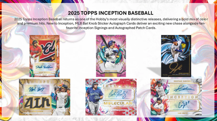 2025 Topps Inception Baseball Hobby Box - Pre Order -