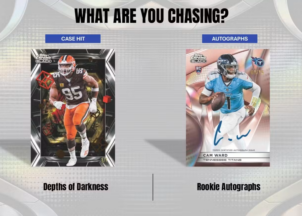 2025 Topps Chrome Black Football Hobby - Pre Order -